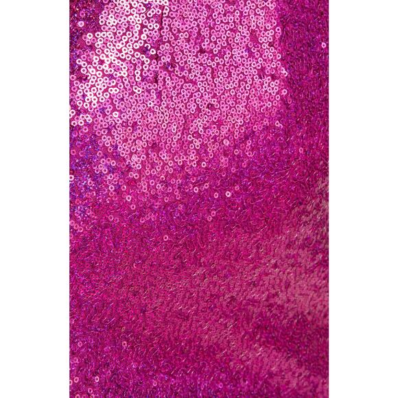 Lulus Pink Sequin One Shoulder Sparkly Shimmer Cutout Cocktail Mini Dress Size S - Picture 16 of 16